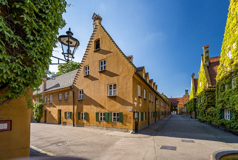 Die Fuggerei in Augsburg