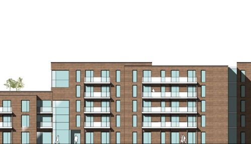Stiftung Gast- und Krankenhaus: Erweiterung und Ausbau des Angebotes für Senior*innen durch Servicewohnungen, Wohn-Pflegegemeinschaft, ambulante Pflege in Poppenbüttel; Grafik: hsbz architekten