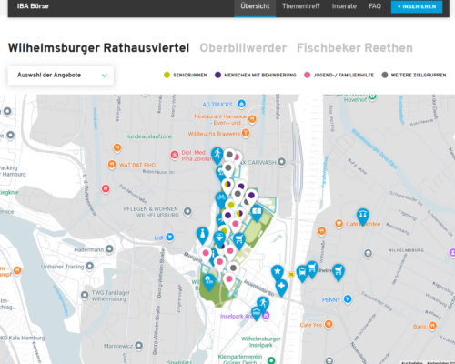 Die IBA Hamburg entwickelt in Hamburg neue, lebendige Quartiere mit einem breiten Spektrum an Wohn- und Nutzungsangeboten, Grafik: IBA Hamburg